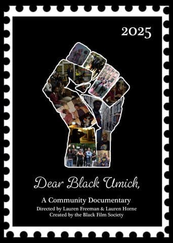 Poster for Dear Black Umich,