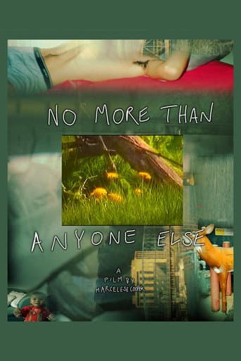 Poster for NO MORE THAN ANYONE ELSE