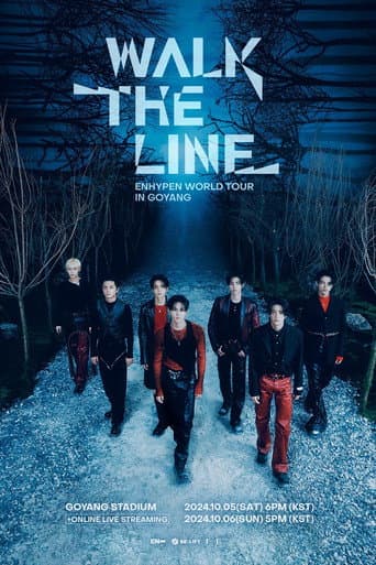 Poster for ENHYPEN WORLD TOUR 'WALK THE LINE' IN GOYANG