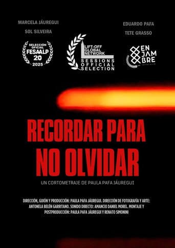 Poster for Remembering So We Don't Forget