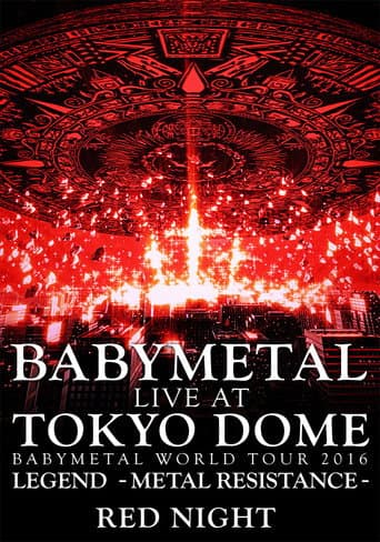 Poster for BABYMETAL Live at Tokyo Dome - WORLD TOUR 2016 - LEGEND - METAL RESISTANCE - Red Night