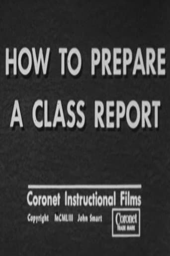 Poster for How to Prepare a Class Report