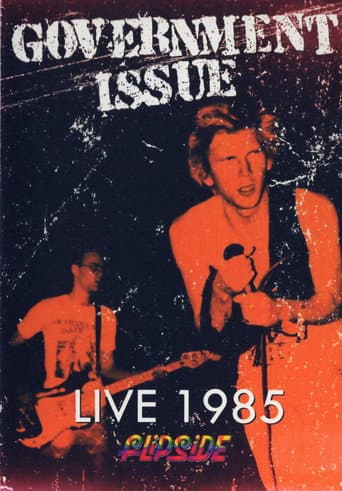Poster for Government Issue: Live in 1985