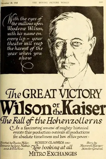 Poster for The Great Victory, Wilson or the Kaiser? The Fall of the Hohenzollerns